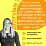Raya Laade Interview MUT-Zentrum Lüneburg